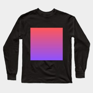 Purple Pink Gradient Long Sleeve T-Shirt